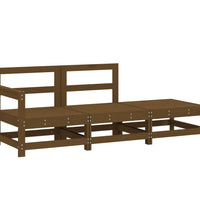 3-tlg. Garten-Lounge-Set Honigbraun Massivholz Kiefer