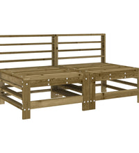Garten-Mittelsofas 2 Stk. Kiefernholz Imprägniert