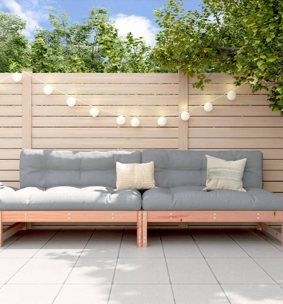 Garten-Mittelsofas 2 Stk. 120x80 cm Massivholz Douglasie