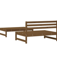 2-tlg. Garten-Lounge-Set Honigbraun Massivholz Kiefer