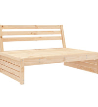 Garten-Mittelsofa 120x80 cm Massivholz Kiefer