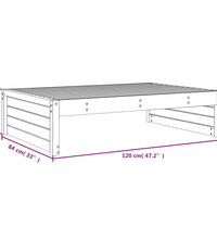 Gartenhocker 120x80 cm Kiefernholz Imprägniert