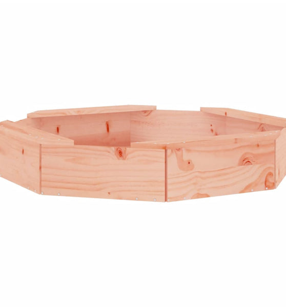 Sandkasten mit Sitzen Achteck Massivholz Douglasie