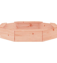Sandkasten mit Sitzen Achteck Massivholz Douglasie