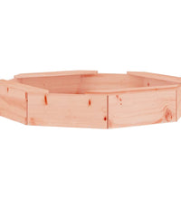 Sandkasten mit Sitzen Achteck Massivholz Douglasie