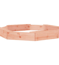 Sandkasten mit Sitzen Achteck Massivholz Douglasie