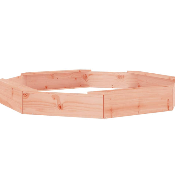 Sandkasten mit Sitzen Achteck Massivholz Douglasie