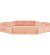 Sandkasten mit Sitzen Achteck Massivholz Douglasie
