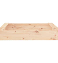 Sandkasten mit Sitzen Quadratisch Massivholz Kiefer