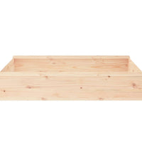 Sandkasten mit Sitzen Quadratisch Massivholz Kiefer