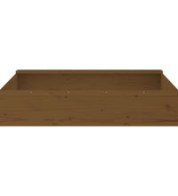 Sandkasten mit Sitzen Honigbraun Quadratisch Massivholz Kiefer