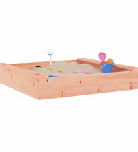 Sandkasten mit Sitzen Quadratisch Massivholz Douglasie