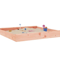 Sandkasten mit Sitzen Quadratisch Massivholz Douglasie