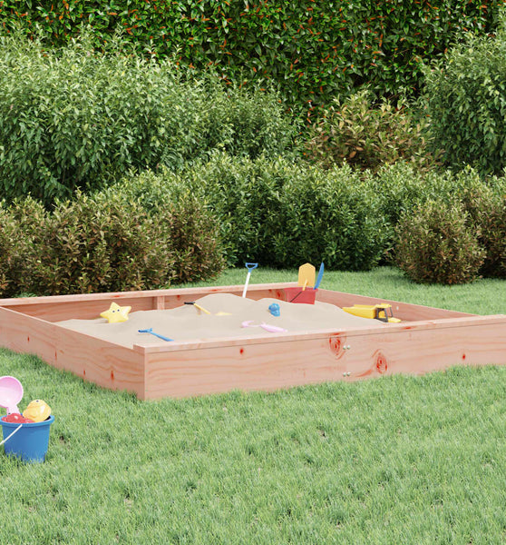 Sandkasten mit Sitzen Quadratisch Massivholz Douglasie