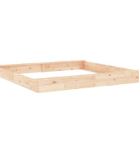 Sandkasten mit Sitzen Quadratisch Massivholz Kiefer