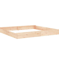 Sandkasten mit Sitzen Quadratisch Massivholz Kiefer