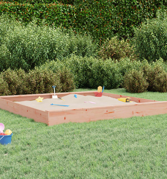 Sandkasten mit Sitzen Quadratisch Massivholz Douglasie