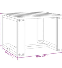 Garten-Beistelltisch 40x38x28,5 cm Massivholz Kiefer