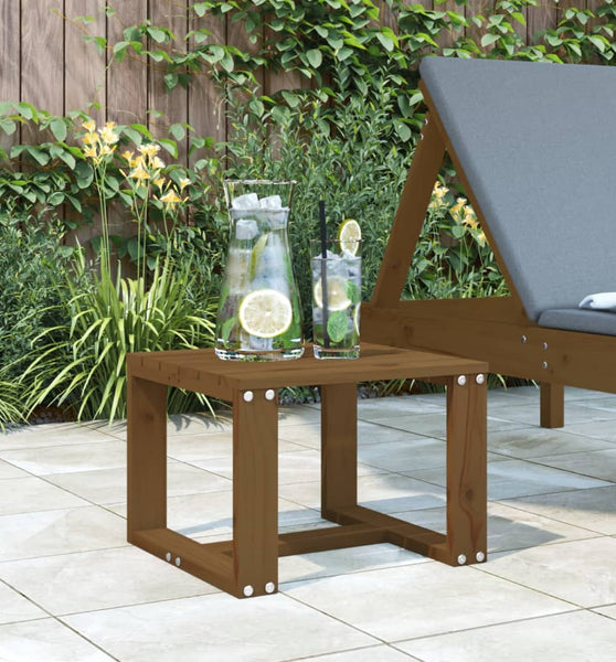 Garten-Beistelltisch Honigbraun 40x38x28,5 cm Massivholz Kiefer