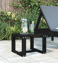 Garten-Beistelltisch Schwarz 40x38x28,5 cm Massivholz Kiefer