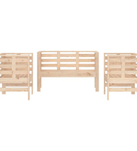 3-tlg. Garten-Lounge-Set Massivholz Kiefer