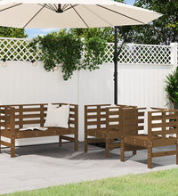 3-tlg. Garten-Lounge-Set Honigbraun Massivholz Kiefer