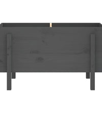 Hochbeet Grau 101x50x57 cm Massivholz Kiefer