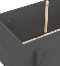 Hochbeet Grau 101x50x57 cm Massivholz Kiefer