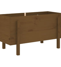 Hochbeet Honigbraun 101x50x57 cm Massivholz Kiefer