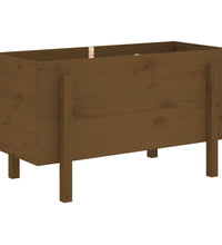 Hochbeet Honigbraun 101x50x57 cm Massivholz Kiefer