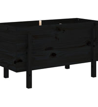 Hochbeet Schwarz 101x50x57 cm Massivholz Kiefer