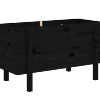 Hochbeet Schwarz 101x50x57 cm Massivholz Kiefer