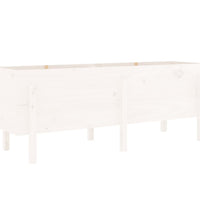 Hochbeet Weiß 160x50x57 cm Massivholz Kiefer