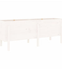Hochbeet Weiß 160x50x57 cm Massivholz Kiefer