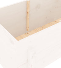 Hochbeet Weiß 160x50x57 cm Massivholz Kiefer