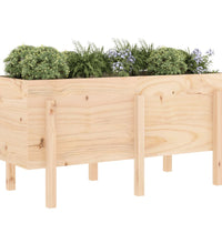 Hochbeet 121x50x57 cm Massivholz Kiefer