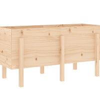 Hochbeet 121x50x57 cm Massivholz Kiefer