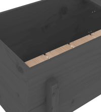 Hochbeet Grau 121x50x57 cm Massivholz Kiefer