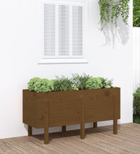 Hochbeet Honigbraun 121x50x57 cm Massivholz Kiefer