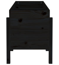 Hochbeet Schwarz 121x50x57 cm Massivholz Kiefer