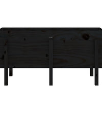 Hochbeet Schwarz 121x50x57 cm Massivholz Kiefer