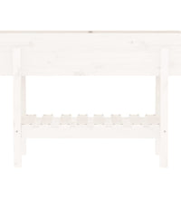 Hochbeet Weiß 101x30x69 cm Massivholz Kiefer