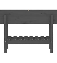 Hochbeet Grau 101x30x69 cm Massivholz Kiefer