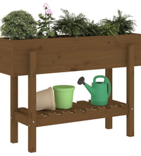 Hochbeet Honigbraun 101x30x69 cm Massivholz Kiefer