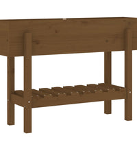 Hochbeet Honigbraun 101x30x69 cm Massivholz Kiefer
