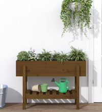 Hochbeet Honigbraun 101x30x69 cm Massivholz Kiefer