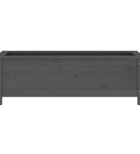 Hochbeet Grau 119,5x40x39 cm Massivholz Kiefer