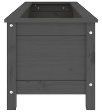 Hochbeet Grau 119,5x40x39 cm Massivholz Kiefer