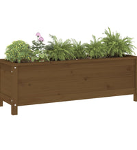 Hochbeet Honigbraun 119,5x40x39 cm Massivholz Kiefer