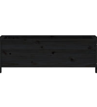 Hochbeet Schwarz 119,5x40x39 cm Massivholz Kiefer